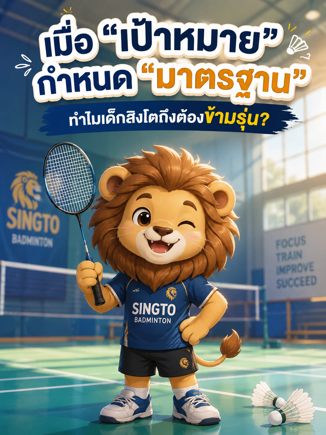 เมื่อ “เป้าหมาย” เป็นตัวกำหนด “มาตรฐาน” : ทำไมเด็กสิงโตถึงต้องข้ามรุ่น?