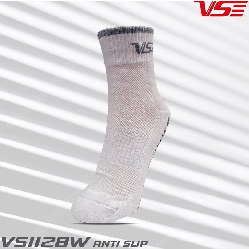 ถุงเท้ากีฬากันลื่น VS 1128 สีขาว เนื้อแน่น (VS1128W)