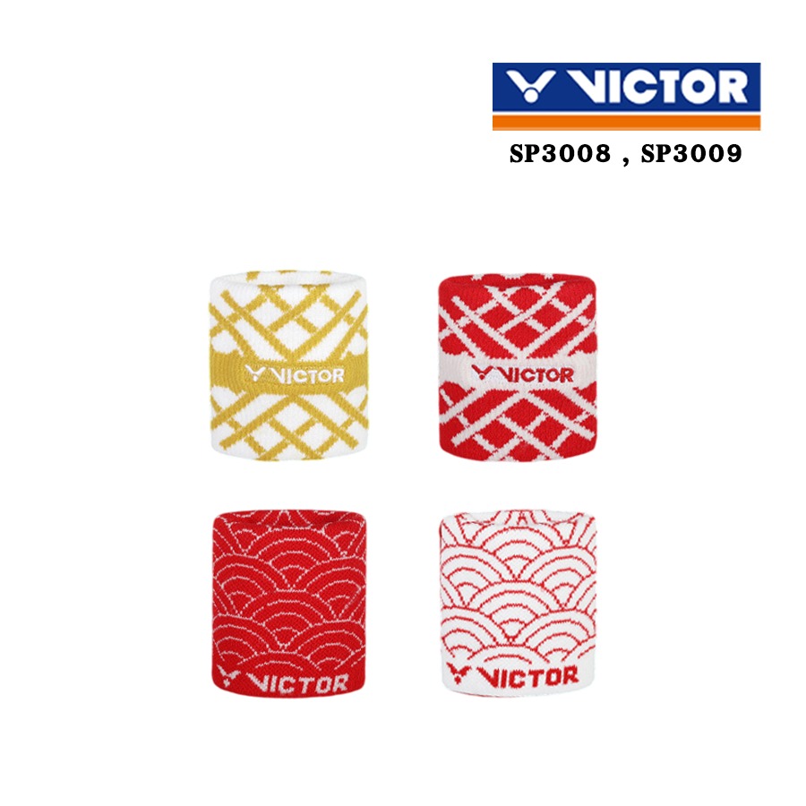 VICTOR ผ้ารัดข้อมือกีฬาแบดมินตัน รุ่น SP3008/SP3009 ( CHINA UNIVERSITY )